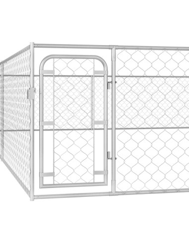 Canile da Esterno in Acciaio Zincato 6x6x1 m