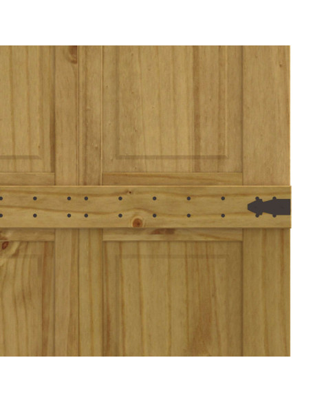 Porta del fienile Corona Marrone Miele 70 x 210 cm