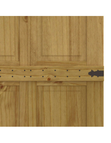 Porta del fienile Corona Marrone Miele 80 x 210 cm