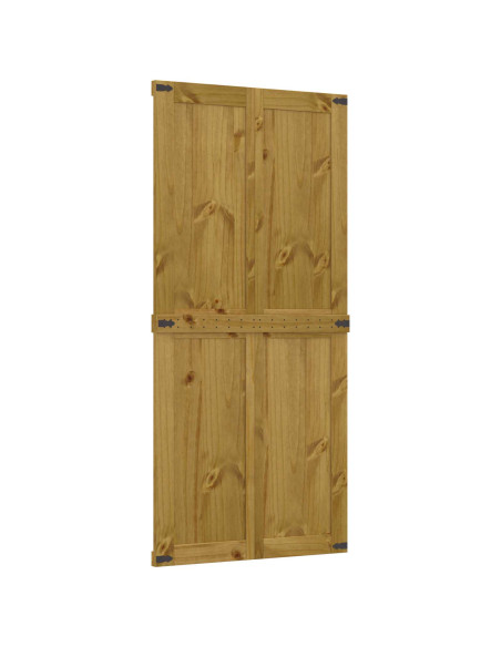 Porta del fienile Corona Marrone Miele 90 x 210 cm