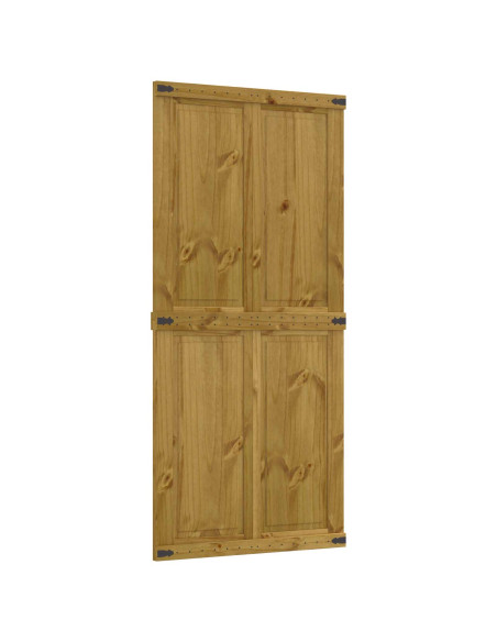 Porta del fienile Corona Marrone Miele 90 x 210 cm