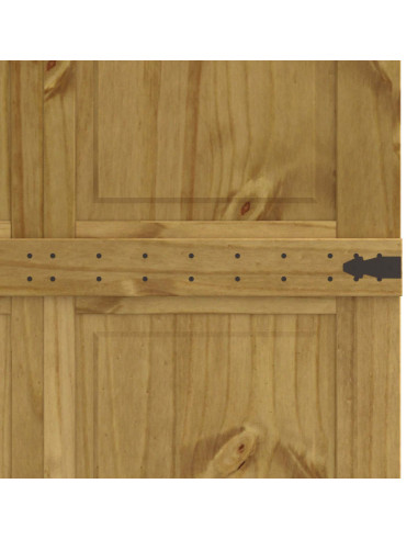 Porta del fienile Corona Marrone Miele 90 x 210 cm