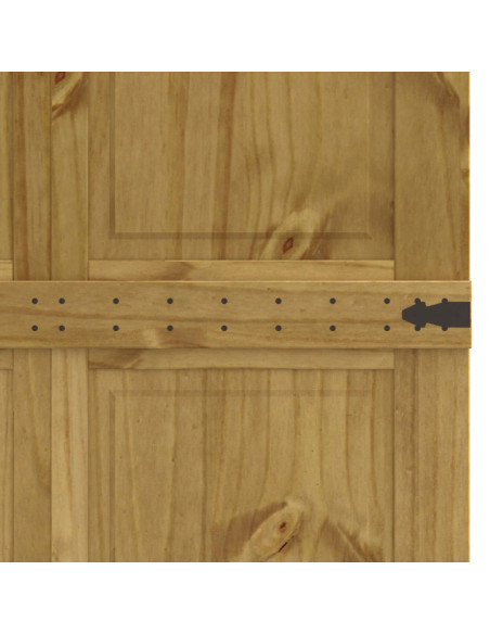 Porta del fienile Corona Marrone Miele 100 x 210 cm