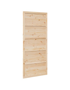 Porta del fienile Naturale 100 x 2,5 x 208 cm 2