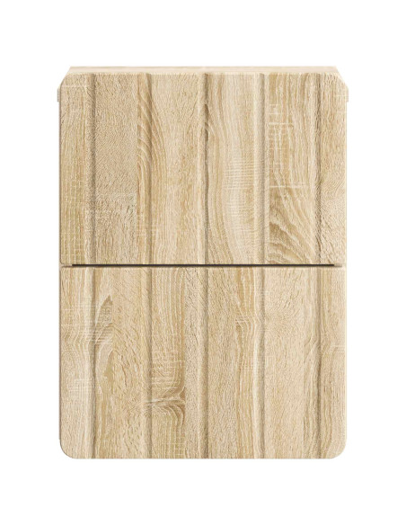 Mobiletto da notte a muro Rovere Sonoma 33 x 34,5 x 43 cm