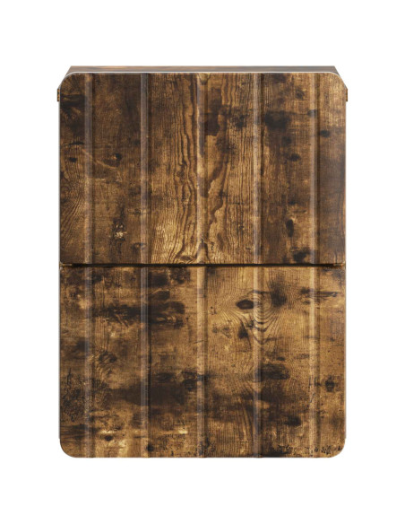 Mobiletto da notte a muro Rovere Fumo 33 x 34,5 x 43 cm
