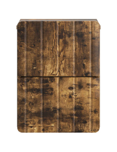 Mobiletto da notte a muro 2 pcs Rovere Fumo 33 x 34,5 x 43 cm