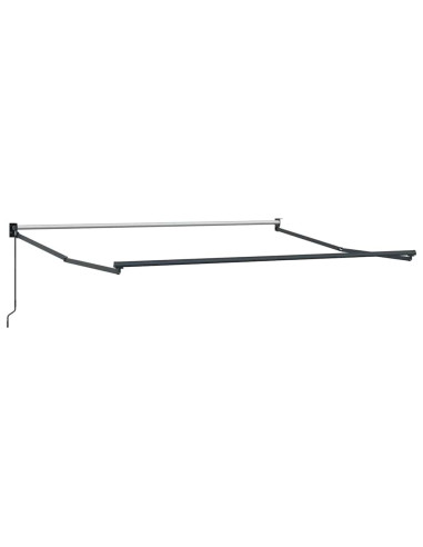 Tenda Retrattile Verde e bianco 350 x 250 cm Tessuto