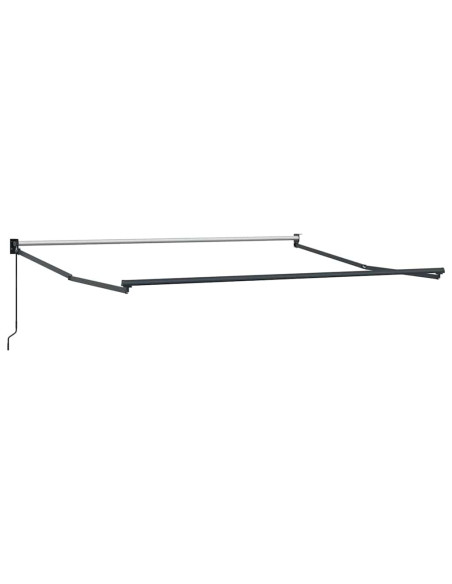 Tenda Retrattile Verde e bianco 350 x 250 cm Tessuto