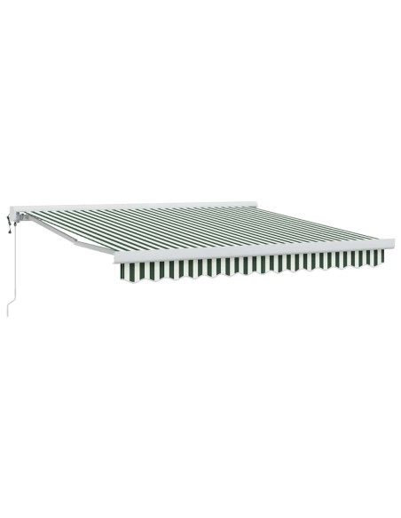 Tenda da Sole Verde e Bianco 350 x 250 x 165 cm