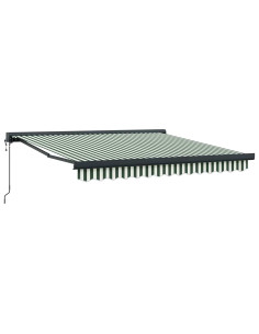Tenda da Sole Verde e Bianco 350 x 250 x 165 cm 2