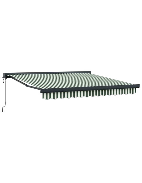 Tenda da Sole Verde e Bianco 350 x 250 x 165 cm