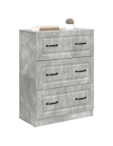 Mobile con Cassetti Grigio Cemento 66 x 34,5 x 87 cm