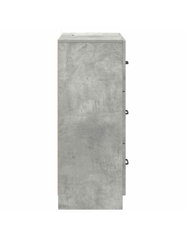 Mobile con Cassetti Grigio Cemento 66 x 34,5 x 87 cm