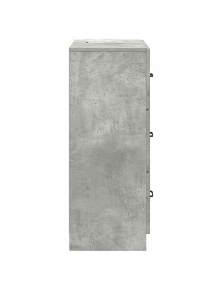 Mobile con Cassetti Grigio Cemento 66 x 34,5 x 87 cm