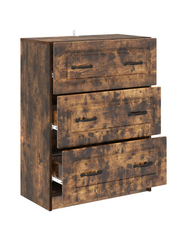 Mobile con Cassetti Rovere Fumo 66 x 34,5 x 87 cm