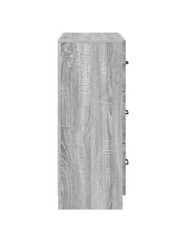Mobile con Cassetti Grigio Sonoma 66 x 34,5 x 87 cm