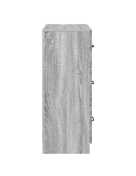 Mobile con Cassetti Grigio Sonoma 66 x 34,5 x 87 cm