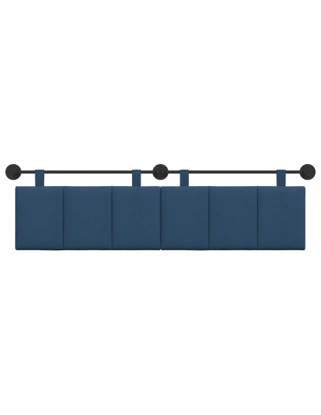 Testata appesa Montaggio a parete Blu 190 x 55 x 5 cm Tessuto