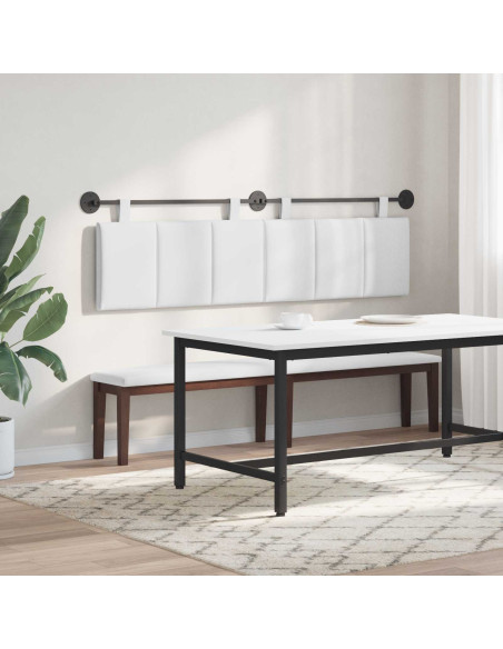 Testata appesa Rigato Bianco 190 x 55 x 5 cm Tessuto