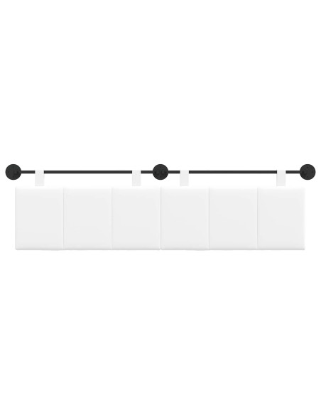 Testata appesa Rigato Bianco 190 x 55 x 5 cm Tessuto