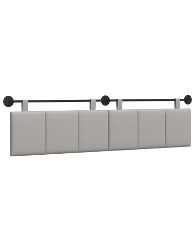 Testata appesa Rigato Grigio Nuvola 210 x 55 x 5 cm Tessuto