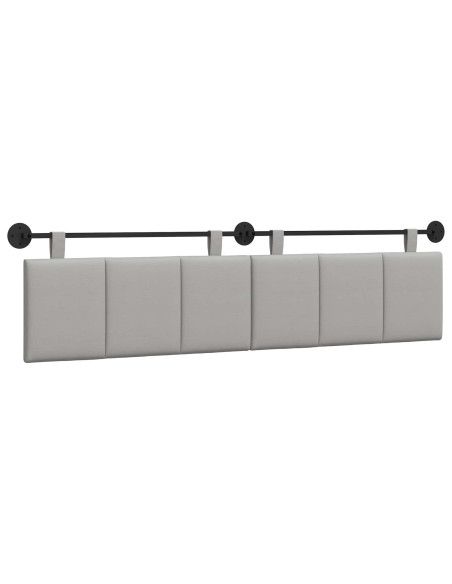 Testata appesa Rigato Grigio Nuvola 210 x 55 x 5 cm Tessuto