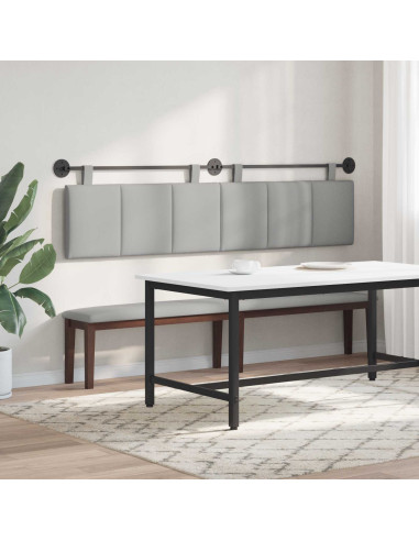 Testata appesa Rigato Grigio Nuvola 210 x 55 x 5 cm Tessuto