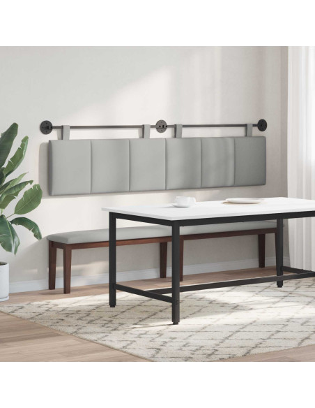 Testata appesa Rigato Grigio Nuvola 210 x 55 x 5 cm Tessuto