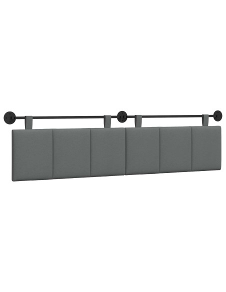 Testata appesa Rigato Grigio scuro 210 x 55 x 5 cm Tessuto