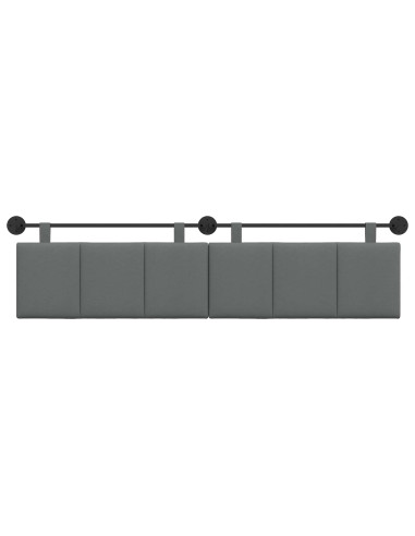 Testata appesa Rigato Grigio scuro 210 x 55 x 5 cm Tessuto