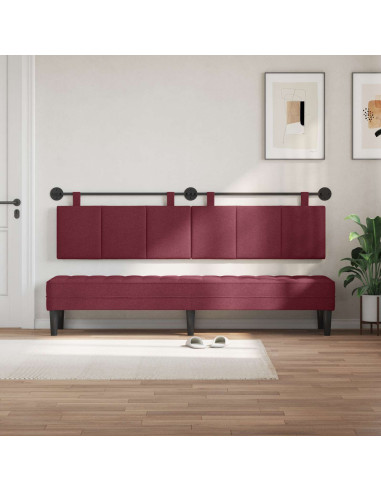 Testata appesa Rigato Rosso Vino 210 x 55 x 5 cm Tessuto