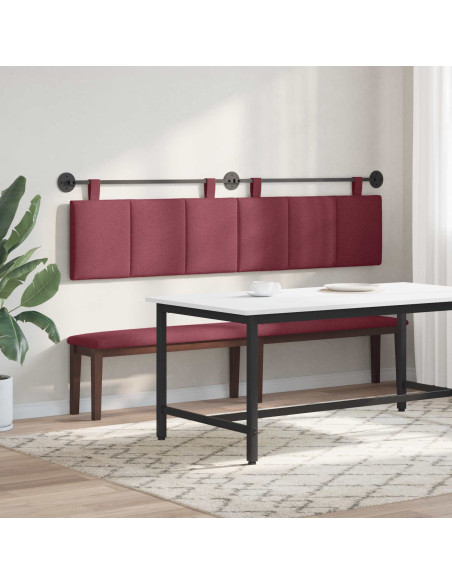Testata appesa Rigato Rosso Vino 210 x 55 x 5 cm Tessuto