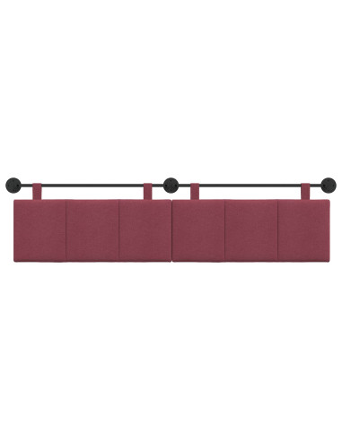 Testata appesa Rigato Rosso Vino 210 x 55 x 5 cm Tessuto
