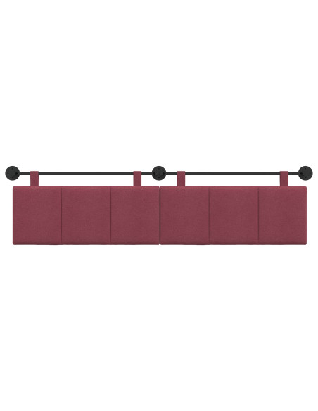 Testata appesa Rigato Rosso Vino 210 x 55 x 5 cm Tessuto