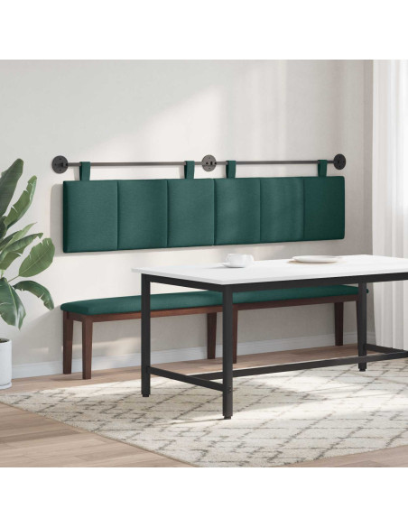 Testata appesa Rigato Verde Scuro 210 x 55 x 5 cm Tessuto