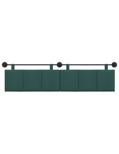 Testata appesa Rigato Verde Scuro 210 x 55 x 5 cm Tessuto