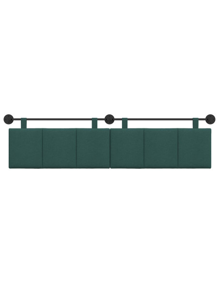 Testata appesa Rigato Verde Scuro 210 x 55 x 5 cm Tessuto