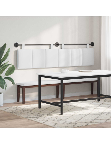Testata appesa Rigato Bianco 210 x 55 x 5 cm Tessuto