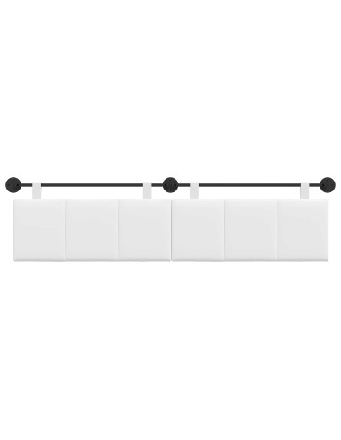 Testata appesa Rigato Bianco 210 x 55 x 5 cm Tessuto