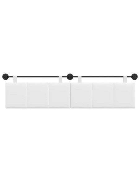Testata appesa Rigato Bianco 210 x 55 x 5 cm Tessuto