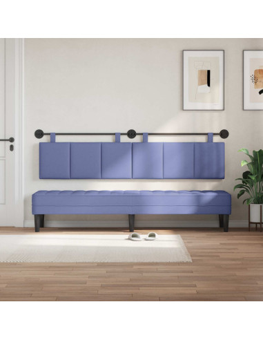 Testata appesa Rigato Blu jeans 210 x 55 x 5 cm Tessuto