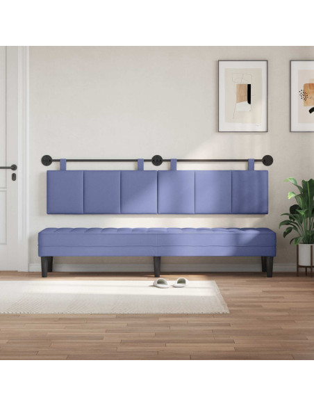 Testata appesa Rigato Blu jeans 210 x 55 x 5 cm Tessuto
