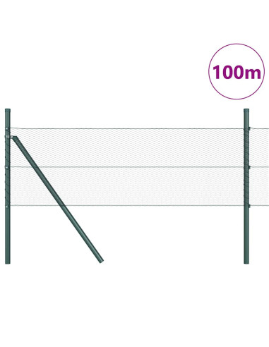 Palo della recinzione Grigio 100 x 0,5 m (rete da 13 mm)