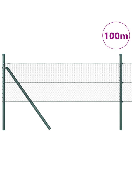 Palo della recinzione Grigio 100 x 0,5 m (rete da 13 mm)