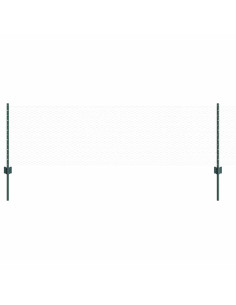 Recinzione con Posto Verde 0,6 x 10 m Acciaio e PVC 2