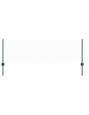 Recinzione con Posto Verde 0,6 x 10 m Acciaio e PVC
