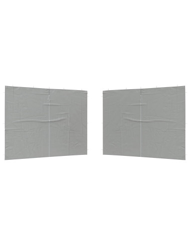 Parete per tenda da festa 2 pcs Grigio Chiaro 400 x 195 cm