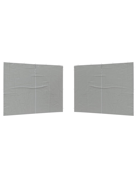 Parete per tenda da festa 2 pcs Grigio Chiaro 400 x 195 cm