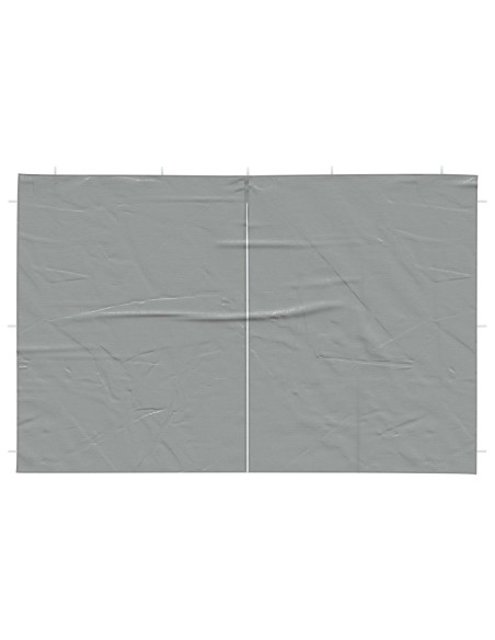 Parete per tenda da festa 2 pcs Grigio Chiaro 400 x 195 cm